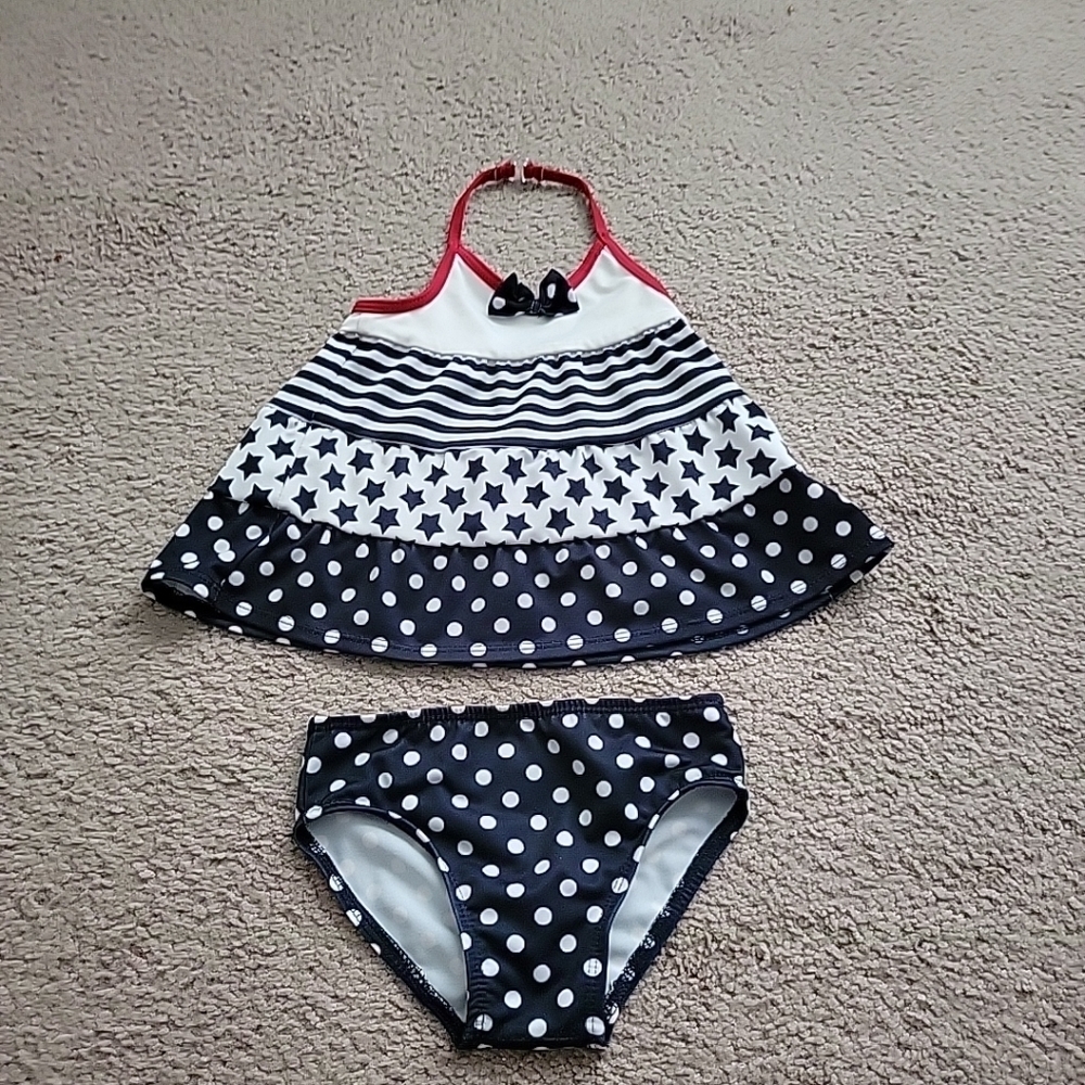 Faded Glory Toddler Girl's 2 Piece Swimsuit